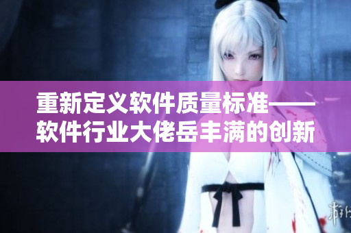 重新定义软件质量标准——软件行业大佬岳丰满的创新思路