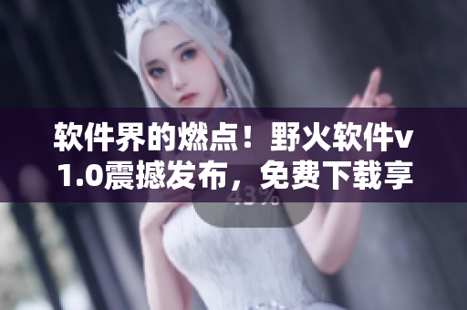 软件界的燃点！野火软件v1.0震撼发布，免费下载享不停！