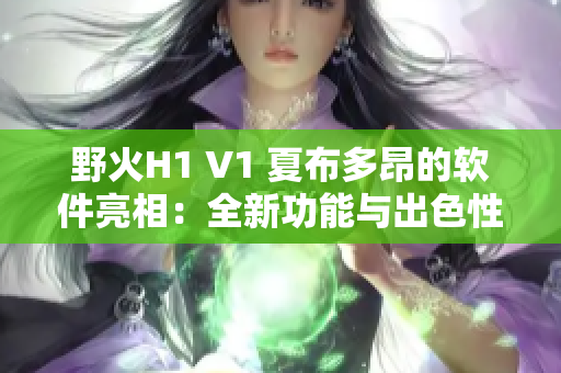 野火H1 V1 夏布多昂的软件亮相：全新功能与出色性能等你来体验