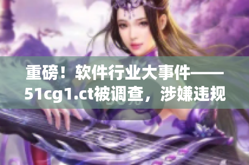 重磅！软件行业大事件——51cg1.ct被调查，涉嫌违规操作！