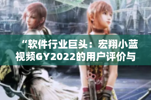 “软件行业巨头：宏翔小蓝视频GY2022的用户评价与前瞻”
