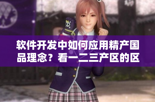 软件开发中如何应用精产国品理念？看一二三产区的区别！