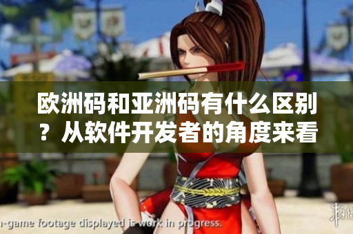 欧洲码和亚洲码有什么区别？从软件开发者的角度来看解释