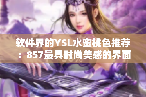 软件界的YSL水蜜桃色推荐：857最具时尚美感的界面设计