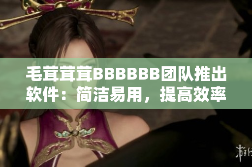 毛茸茸茸BBBBBB团队推出软件：简洁易用，提高效率！