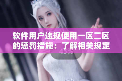 软件用户违规使用一区二区的惩罚措施：了解相关规定，切勿滥用