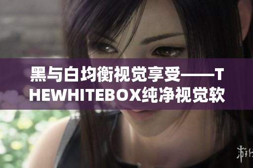黑与白均衡视觉享受——THEWHITEBOX纯净视觉软件体验