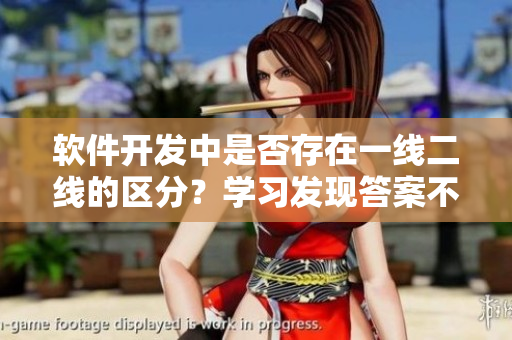 软件开发中是否存在一线二线的区分？学习发现答案不同！