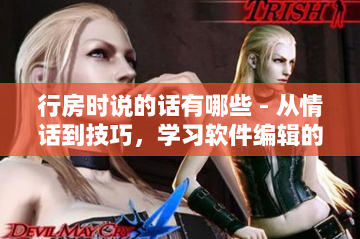 行房时说的话有哪些 - 从情话到技巧，学习软件编辑的必备技能！