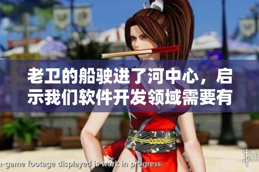 老卫的船驶进了河中心，启示我们软件开发领域需要有勇气、决心和技能。