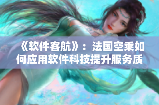 《软件客航》：法国空乘如何应用软件科技提升服务质量？