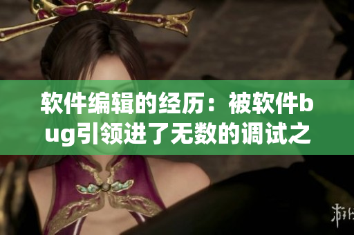 软件编辑的经历：被软件bug引领进了无数的调试之林C个爽