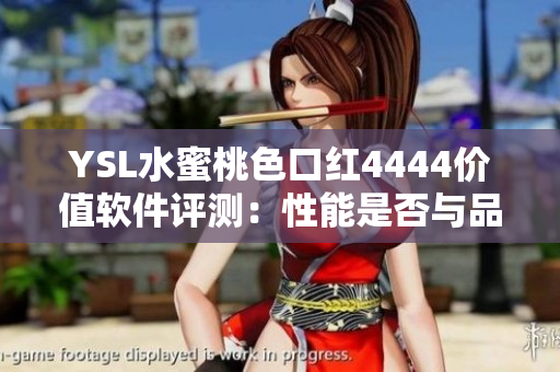 YSL水蜜桃色口红4444价值软件评测：性能是否与品牌口碑一致？