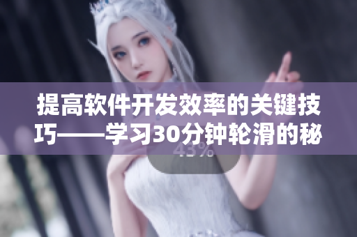 提高软件开发效率的关键技巧——学习30分钟轮滑的秘诀