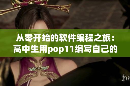 从零开始的软件编程之旅：高中生用pop11编写自己的第一个程序