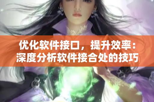 优化软件接口，提升效率：深度分析软件接合处的技巧与策略