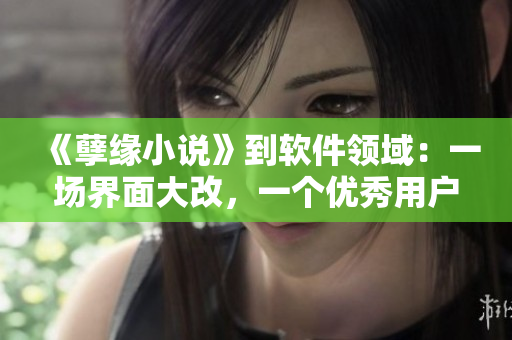 《孽缘小说》到软件领域：一场界面大改，一个优秀用户体验的故事