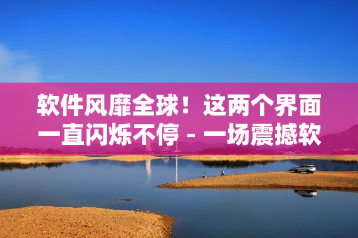 软件风靡全球！这两个界面一直闪烁不停 - 一场震撼软件革命的报道