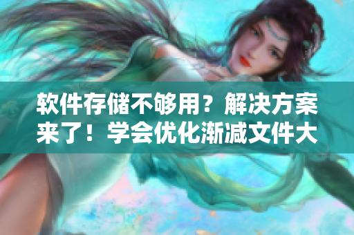 软件存储不够用？解决方案来了！学会优化渐减文件大小