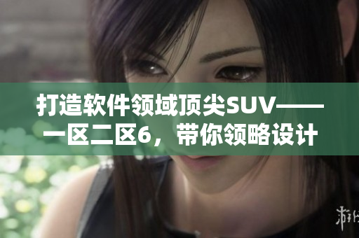 打造软件领域顶尖SUV——一区二区6，带你领略设计与工程的完美融合！
