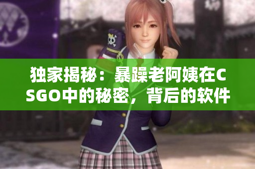 独家揭秘：暴躁老阿姨在CSGO中的秘密，背后的软件真相！