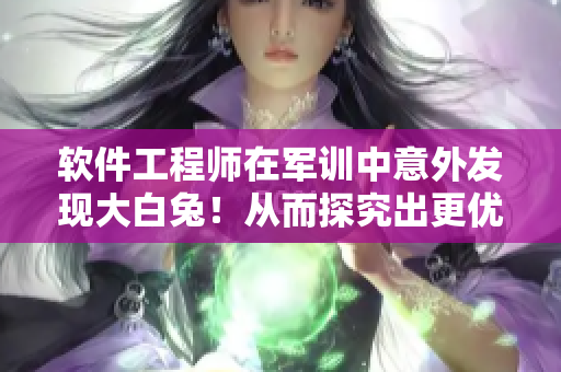 软件工程师在军训中意外发现大白兔！从而探究出更优化软件开发的方法