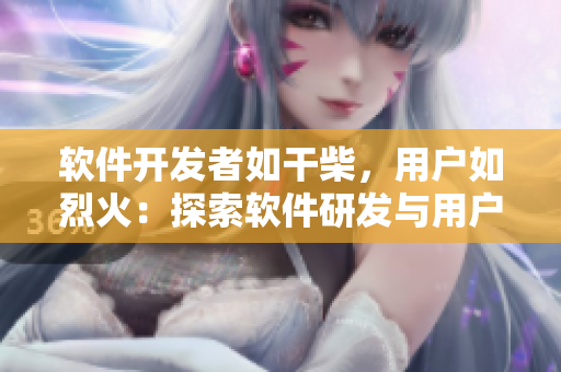 软件开发者如干柴，用户如烈火：探索软件研发与用户需求之间的火花！