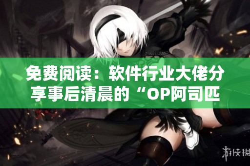 免费阅读：软件行业大佬分享事后清晨的“OP阿司匹林”