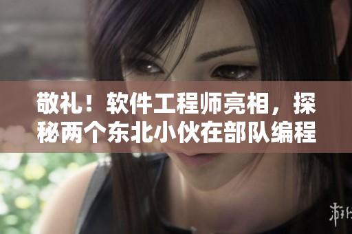 敬礼！软件工程师亮相，探秘两个东北小伙在部队编程之旅