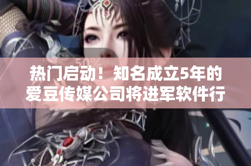 热门启动！知名成立5年的爱豆传媒公司将进军软件行业！