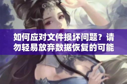 如何应对文件损坏问题？请勿轻易放弃数据恢复的可能性！