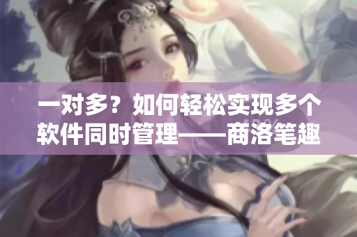 一对多？如何轻松实现多个软件同时管理——商洛笔趣阁分享