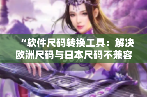 “软件尺码转换工具：解决欧洲尺码与日本尺码不兼容的烦恼”