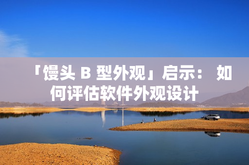 「馒头 B 型外观」启示： 如何评估软件外观设计