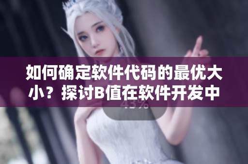 如何确定软件代码的最优大小？探讨B值在软件开发中的影响