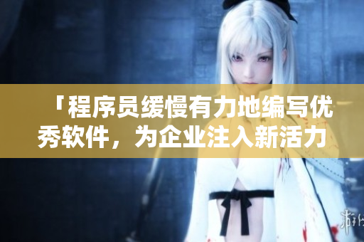 「程序员缓慢有力地编写优秀软件，为企业注入新活力！」