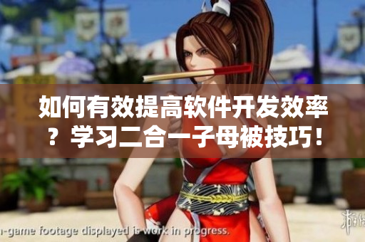 如何有效提高软件开发效率？学习二合一子母被技巧！