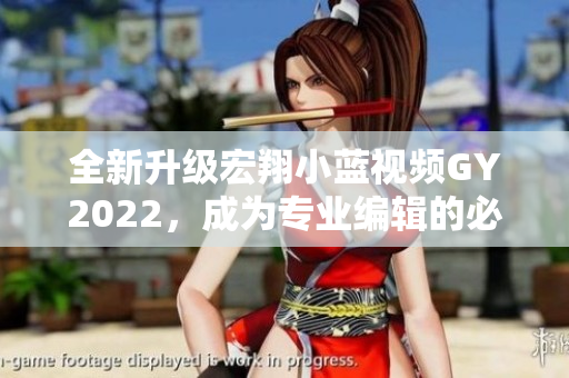 全新升级宏翔小蓝视频GY2022，成为专业编辑的必备软件