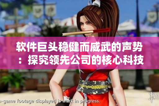 软件巨头稳健而威武的声势：探究领先公司的核心科技