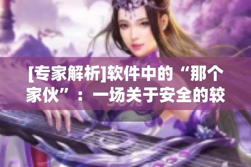 [专家解析]软件中的“那个家伙”：一场关于安全的较量