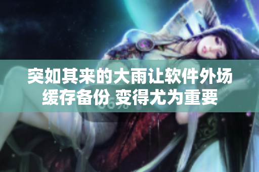 突如其来的大雨让软件外场缓存备份 变得尤为重要