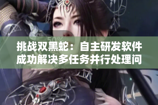 挑战双黑蛇：自主研发软件成功解决多任务并行处理问题