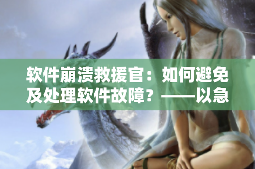 软件崩溃救援官：如何避免及处理软件故障？——以急救护士为例