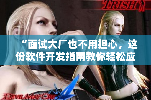 “面试大厂也不用担心，这份软件开发指南教你轻松应对”