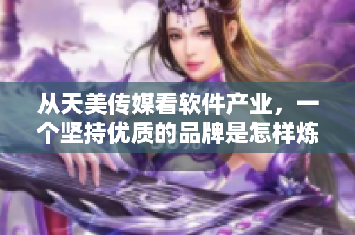 从天美传媒看软件产业，一个坚持优质的品牌是怎样炼成的