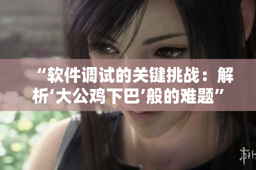 “软件调试的关键挑战：解析‘大公鸡下巴’般的难题”