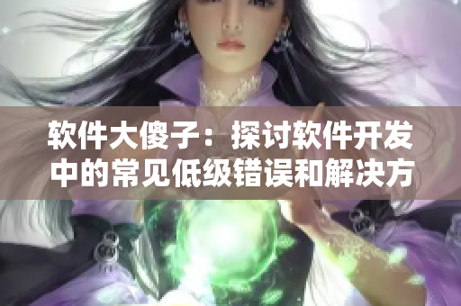 软件大傻子：探讨软件开发中的常见低级错误和解决方法