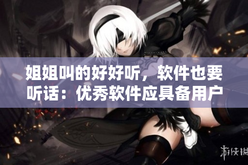 姐姐叫的好好听，软件也要听话：优秀软件应具备用户友好性与良好交互体验
