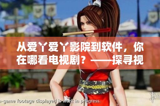 从爱丫爱丫影院到软件，你在哪看电视剧？——探寻视频软件市场之路