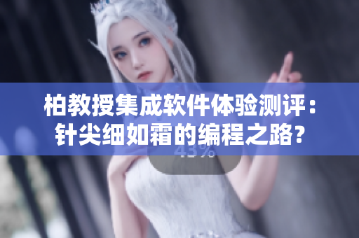 柏教授集成软件体验测评：针尖细如霜的编程之路？